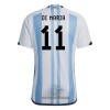 Officiële Voetbalshirt Argentinië Di Maria 11 Thuis WK 2022 - Heren